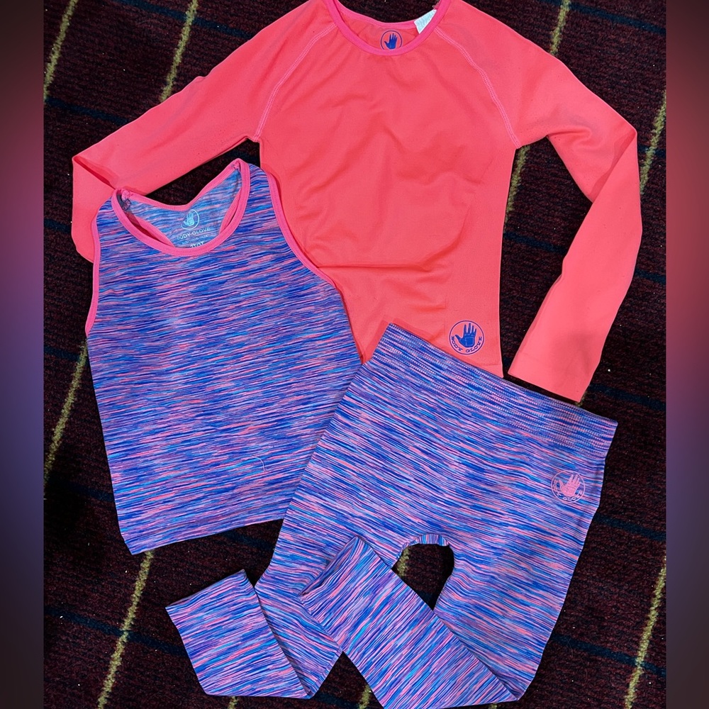Girls Body Glove 3 piece workout outfit 2T/3T